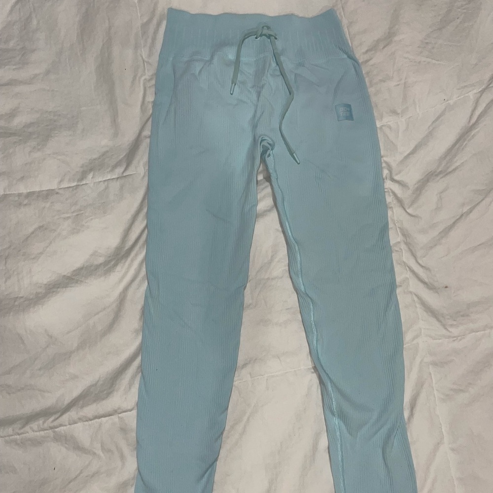 BoTee Ribbed Leggings Baby Blue
